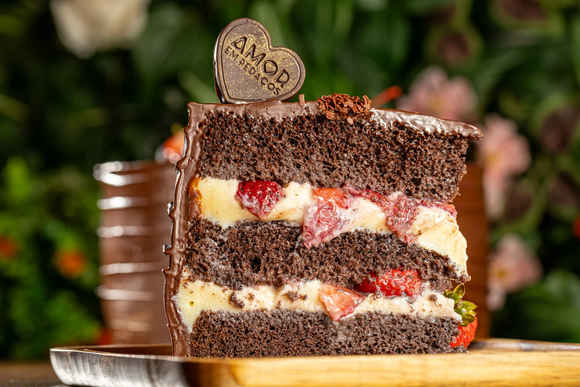 Receita manuscrita de Bolo Amor em Pedaços